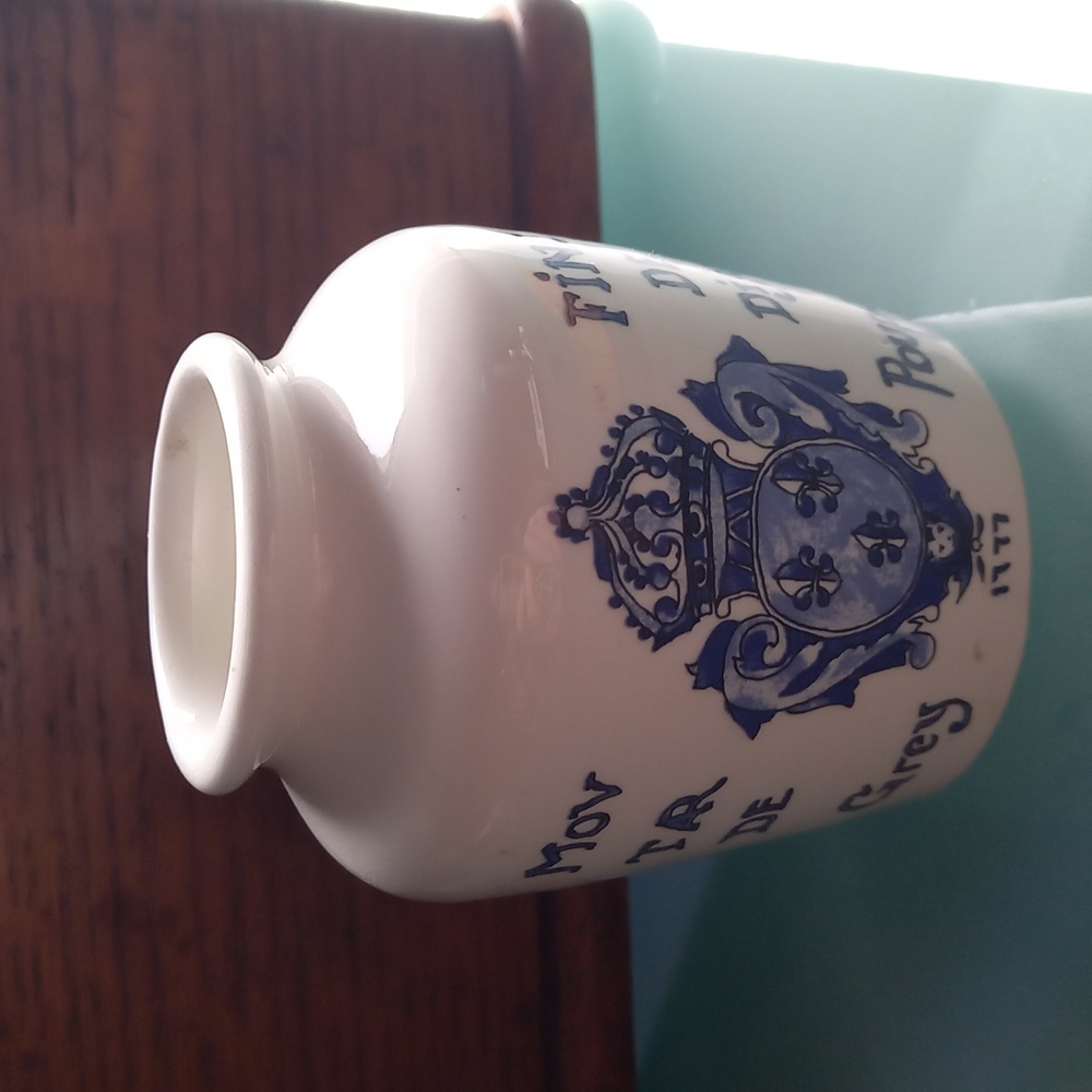 Vintage Moutarde Fin de Dijon Maille 1777 Mini Ceramic Jar.